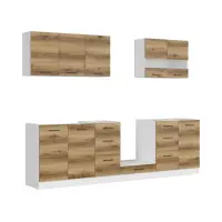 Conjunto de cocina Junona Line 260 cm roble delano claro