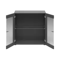 Vitrina System 64 de 2 puertas grafito