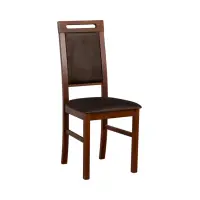 Silla tapizada Lobo marrón oscuro