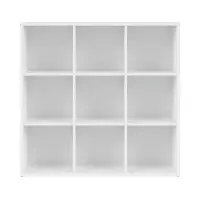 Estantería Nepo Plus 114 cm con 9 estantes blanca