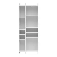 Estantería Benny 60 cm con 8 estantes blanca