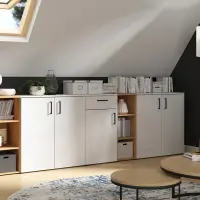 Szafa MultiDo 80 cm dwudrzwiowa atelier jasny