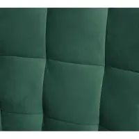 Sillón orejero Casey de terciopelo verde