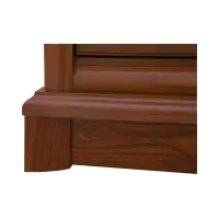 Vitrina Kent 71 cm con 2 puertas derecha castaño