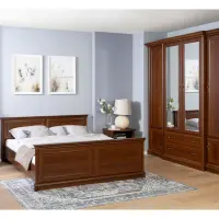 Cama Kent 160x200 castaño