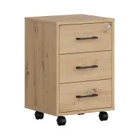 Cajonera Space Office 42 cm con 3 cajones roble artisan