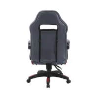 Silla gaming Riku con reposapiés extensible gris