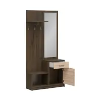 Conjunto de recibidor Nepo Plus 90 cm roble noble/roble sonoma