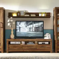 Тумба RTV Gent 200 см с 3 ящиками и полкой дуб стирлинг