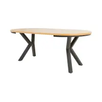 Mesa extensible Eland 100/150/200x100 chapa de roble natural