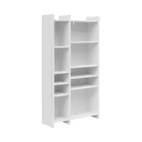 Estantería Benny 80 cm con 8 estantes blanca