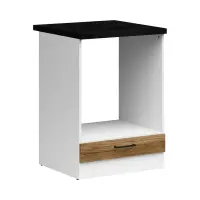 Mueble de cocina para horno encastrable Junona Line 60 cm roble delano claro con encimera