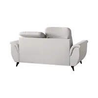 Two-seater sofa Doria with storage velvet cream
