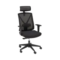 Silla giratoria Ryan negra