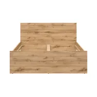 Cama Zele 140x200 roble wotan