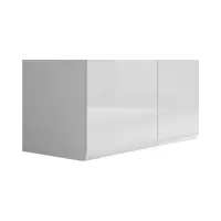 Witryna Azteca Trio 90 cm z 2 drzwiami biały połysk