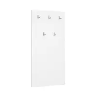 Perchero de pared para recibidor Nepo Plus blanco