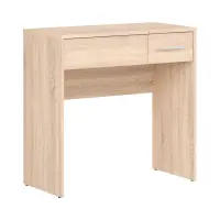 Tocador Nepo Plus 80 cm con cajón, compartimento y espejo roble sonoma