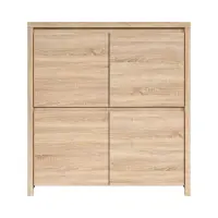 Armario Kaspian 105 cm de cuatro puertas roble sonoma