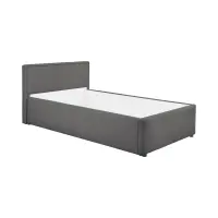 Cama tapizada Nedin 90x200 gris