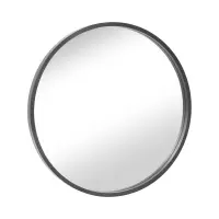 Espejo de pared en marco Circle 62 cm redondo negro
