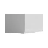 Vitrina Azteca Trio 60 cm con 2 puertas blanco brillo