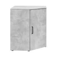 Estantería de esquina MultiDo 71,5x71,5 cm con puertas atelier claro