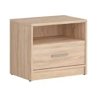 Mesita de noche Nepo Plus 49 cm con cajón roble sonoma