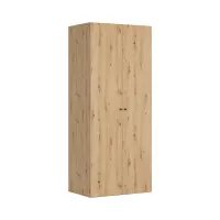Armario de dos puertas Flex 100 cm roble artisan