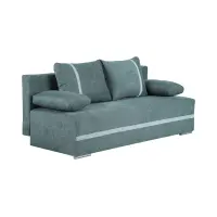 Sofá de tres plazas Mata con función de cama y arcón verde