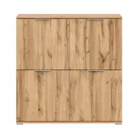 Armario Zele 104 cm cuatro puertas roble wotan