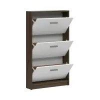 Zapatero Nepo Plus 70 cm con 3 puertas roble noble/blanco