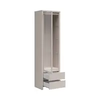 Vitrina Kaspian 56 cm con puerta y 2 cajones cachemira