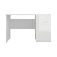 Escritorio Azteca Trio 120 cm con puertas y cajones blanco