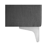 Sofá rinconera derecho Ariado convertible con arcón de terciopelo gris