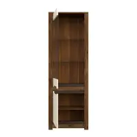 Vitrina Ruso 69 cm con 2 puertas roble april/brillo perlado