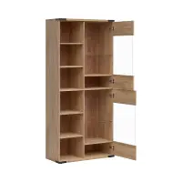 Vitrina Lara 90 cm con 2 puertas fresno belarus