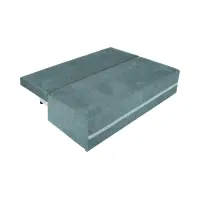 Sofá de tres plazas Mata con función de cama y arcón verde