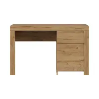 Escritorio Holten 130 cm con puerta y cajón roble waterford