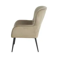Sillón orejero Samon beige