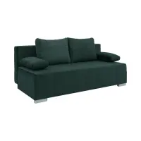 Sofá de tres plazas Street IV desplegable con contenedor terciopelo verde