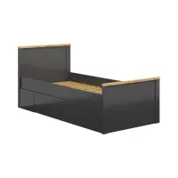 Cama Hesen 90x200 grafito