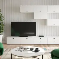 Cómoda System 64 con 2 cajones blanca