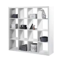 Estantería Style 147 cm con 16 estantes blanca