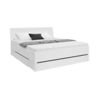 Cama Saturn 180x200 con 3 cajones blanca