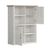 Estantería Luca Juzi 106 cm con 2 puertas y 4 estantes alerce sibiu claro