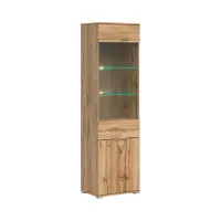 Vitrina Zele 56 cm con 2 puertas roble wotan