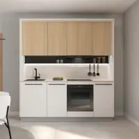 Kitchen set Milino Small 210 cm white/oak with worktop