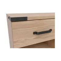 Cómoda Lara 90 cm con puertas 3 cajones y estante fresno belarus