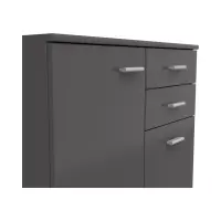 Cómoda Noeda 71 cm con 2 puertas y 2 cajones grafito